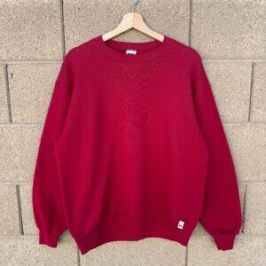 90's Vintage Russell Athletic Faded Red Crewneck Sweatshirt